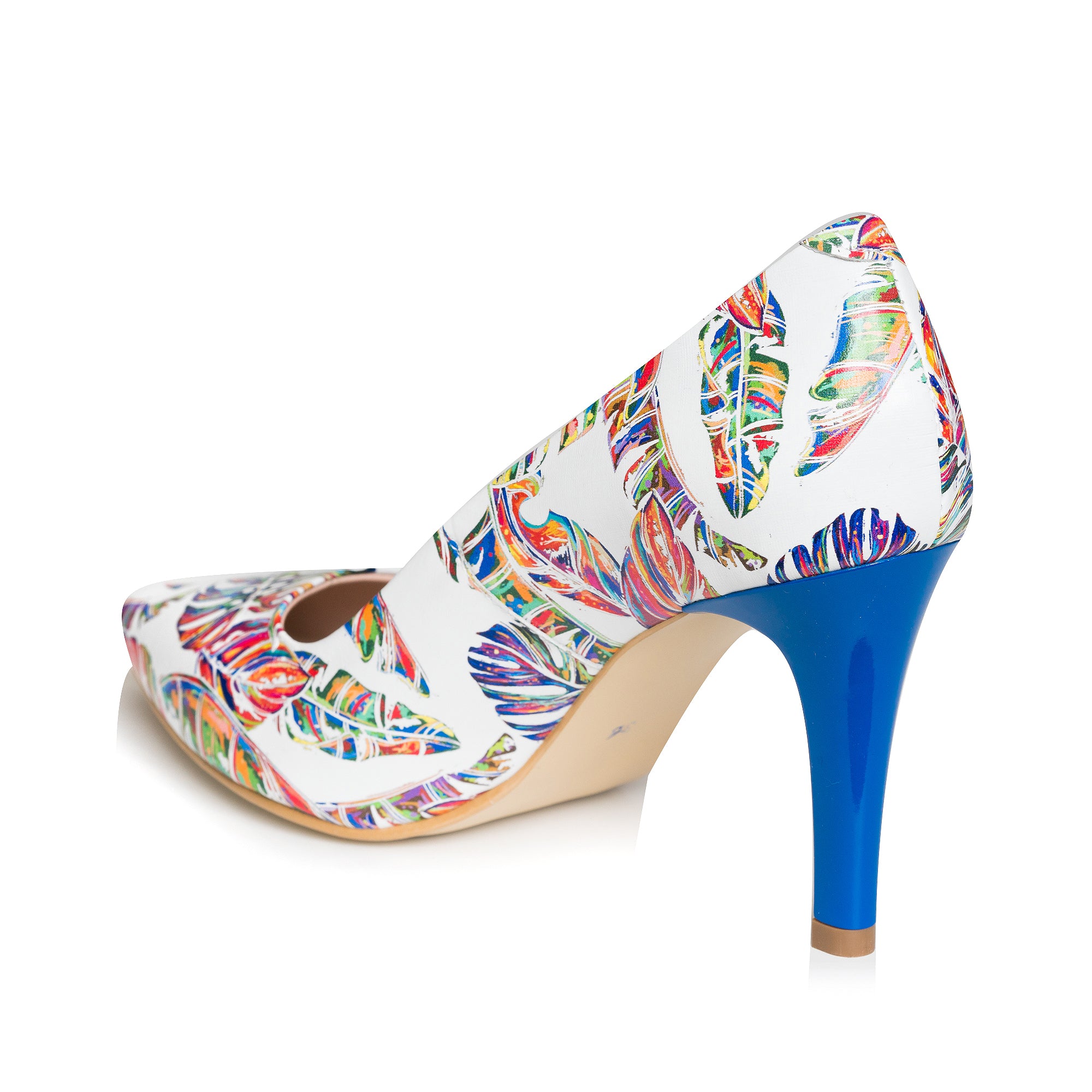 Pantofi Stiletto Piele Color Frunze C8 - Orice Culoare - orice culoare