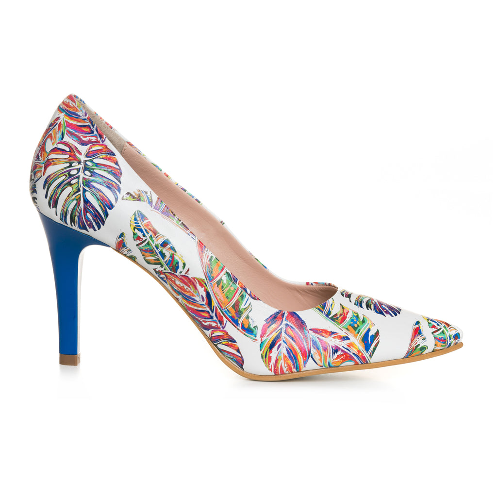 Pantofi Stiletto Piele Color Frunze C8 - Orice Culoare - orice culoare