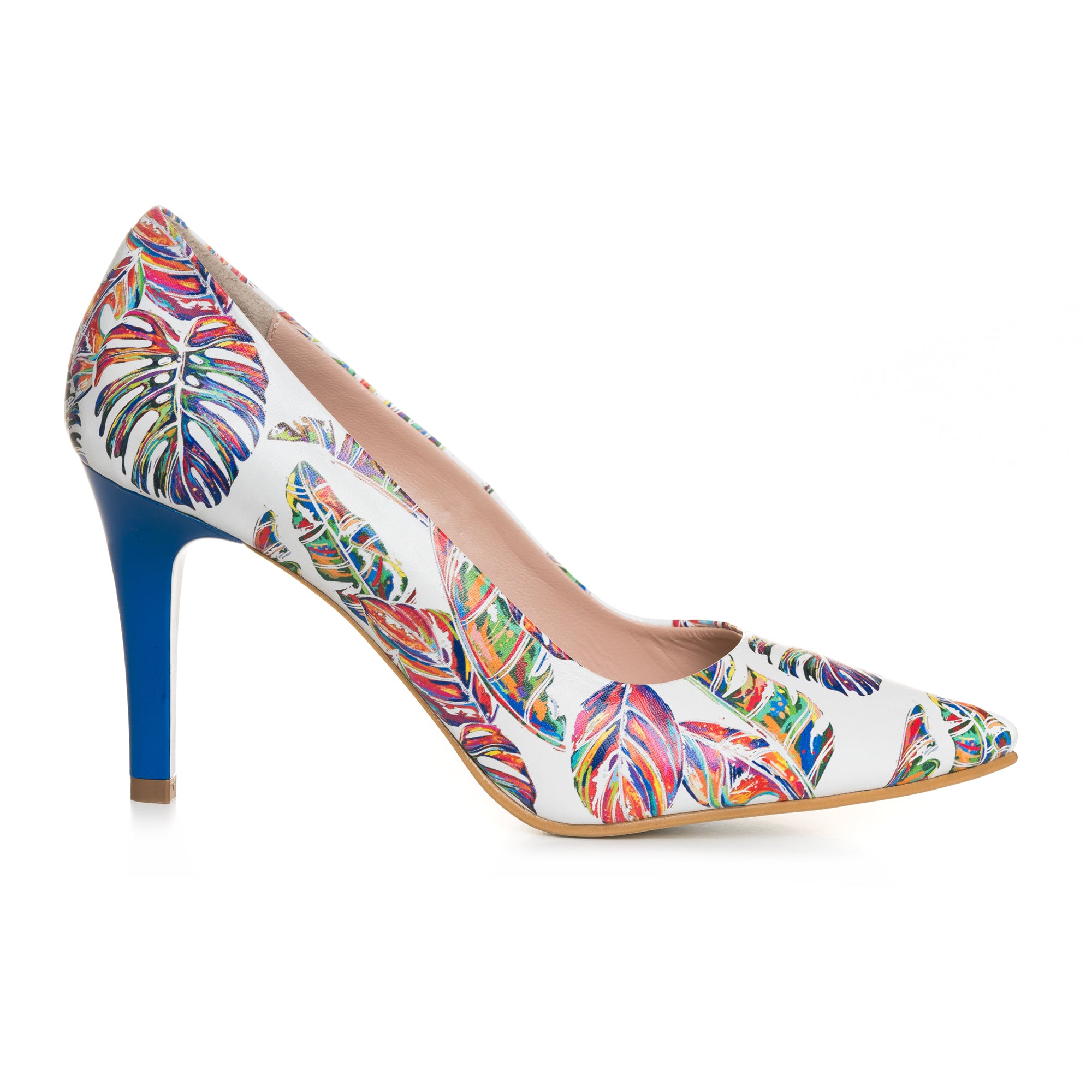 Pantofi Stiletto Piele Color Frunze C8 - Orice Culoare - orice culoare