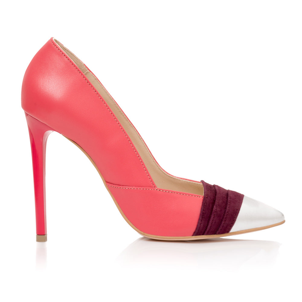 Pantofi Stiletto Piele Corai Amelia S8  - orice culoare