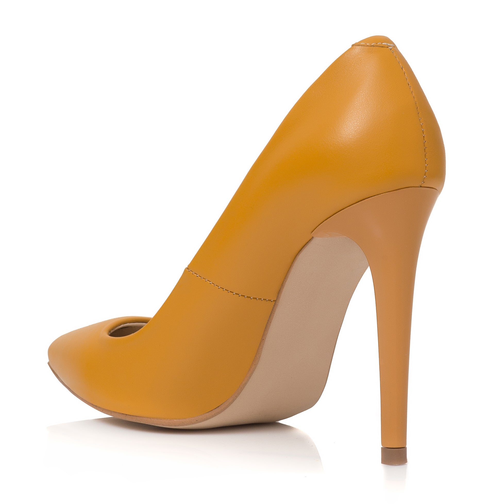 Pantofi Stiletto Piele Galben Very Chic - disponibili pe orice culoare