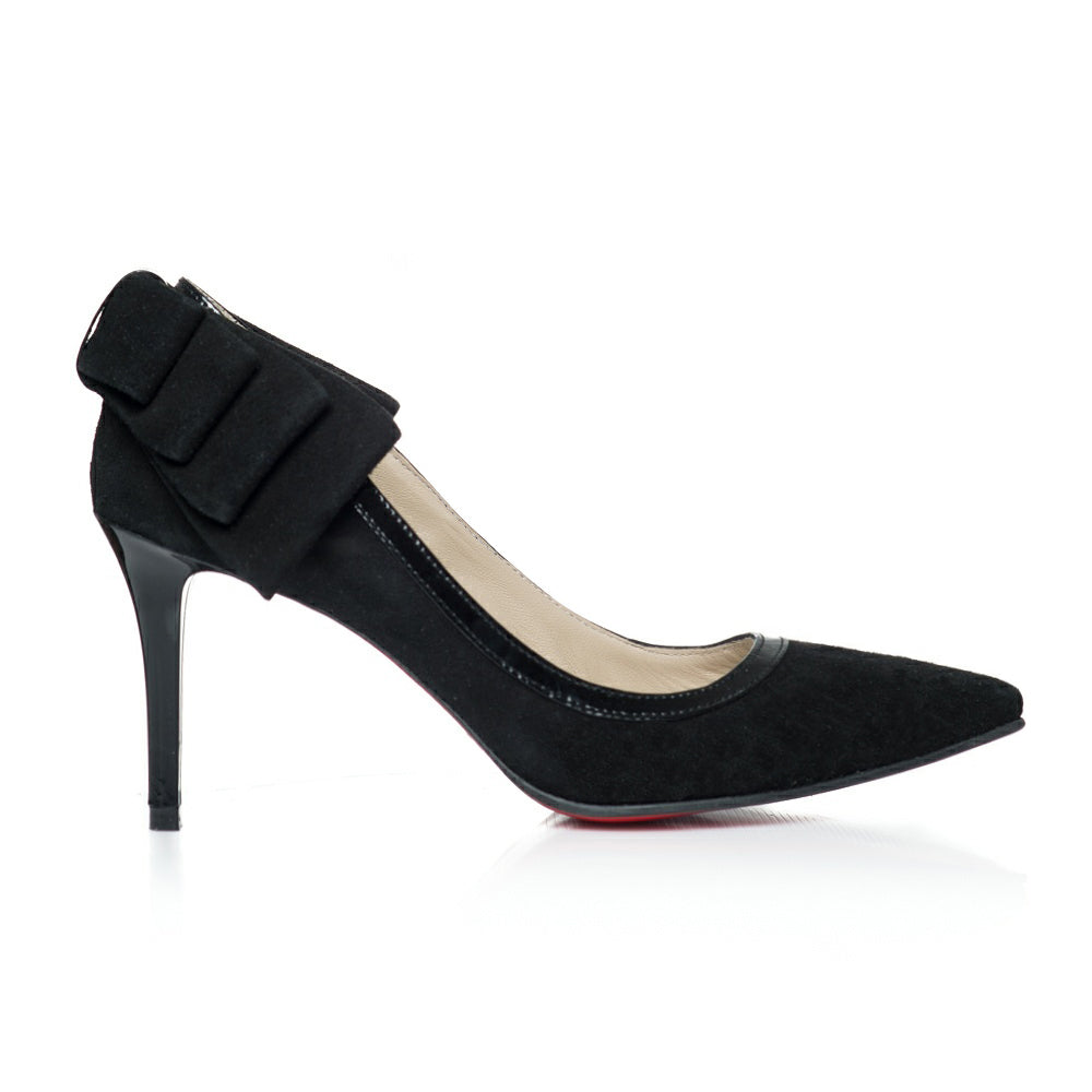 Pantofi Stiletto Funda Spate Negru C3  - orice culoare