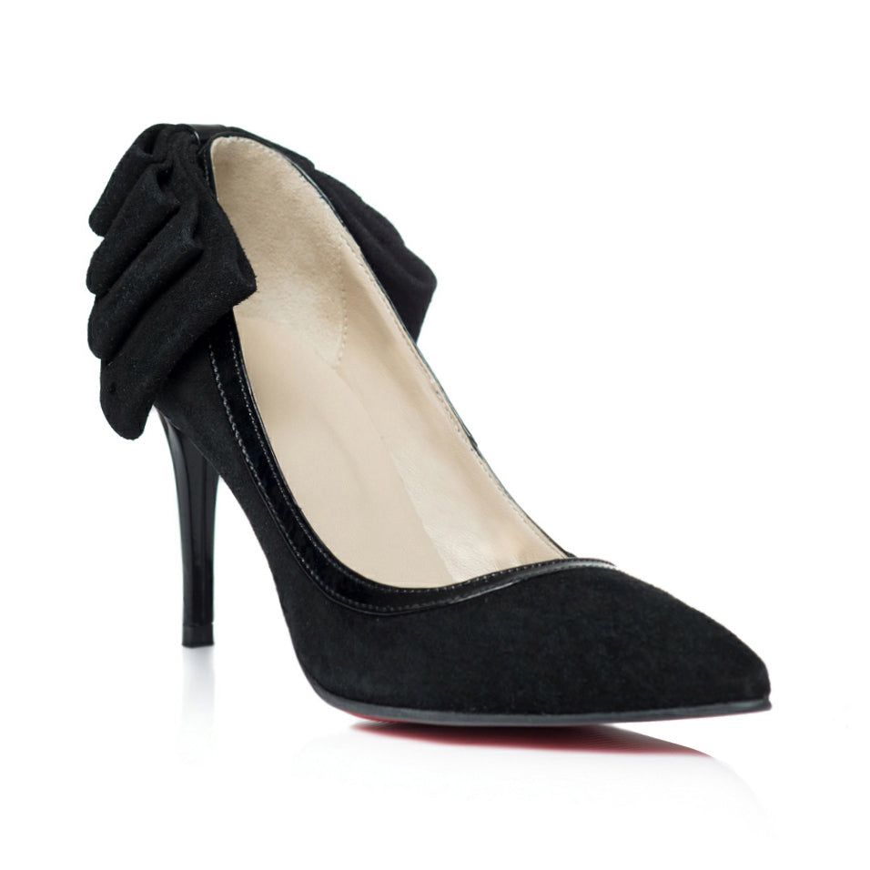 Pantofi Stiletto Funda Spate Negru C3  - orice culoare