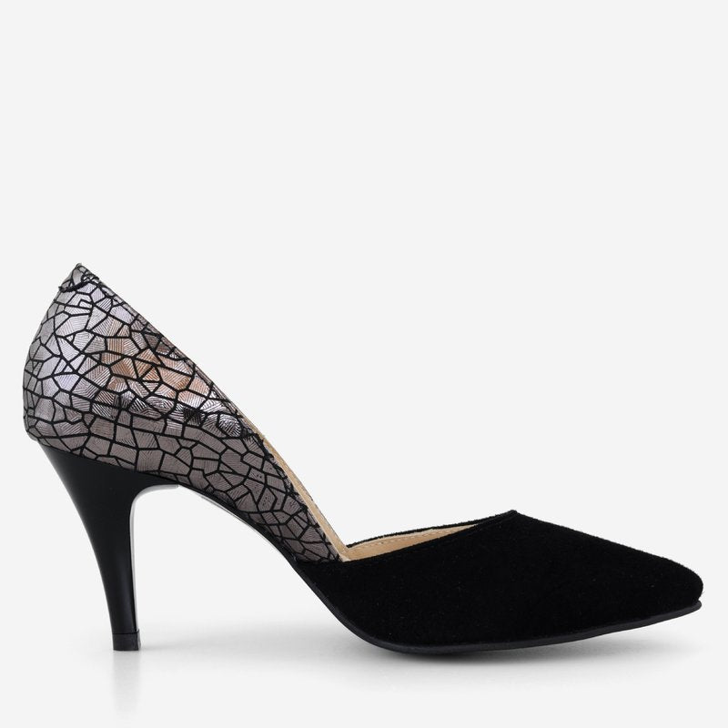 Pantofi Stiletto Piele Lacuita Bordo D60 - orice culoare
