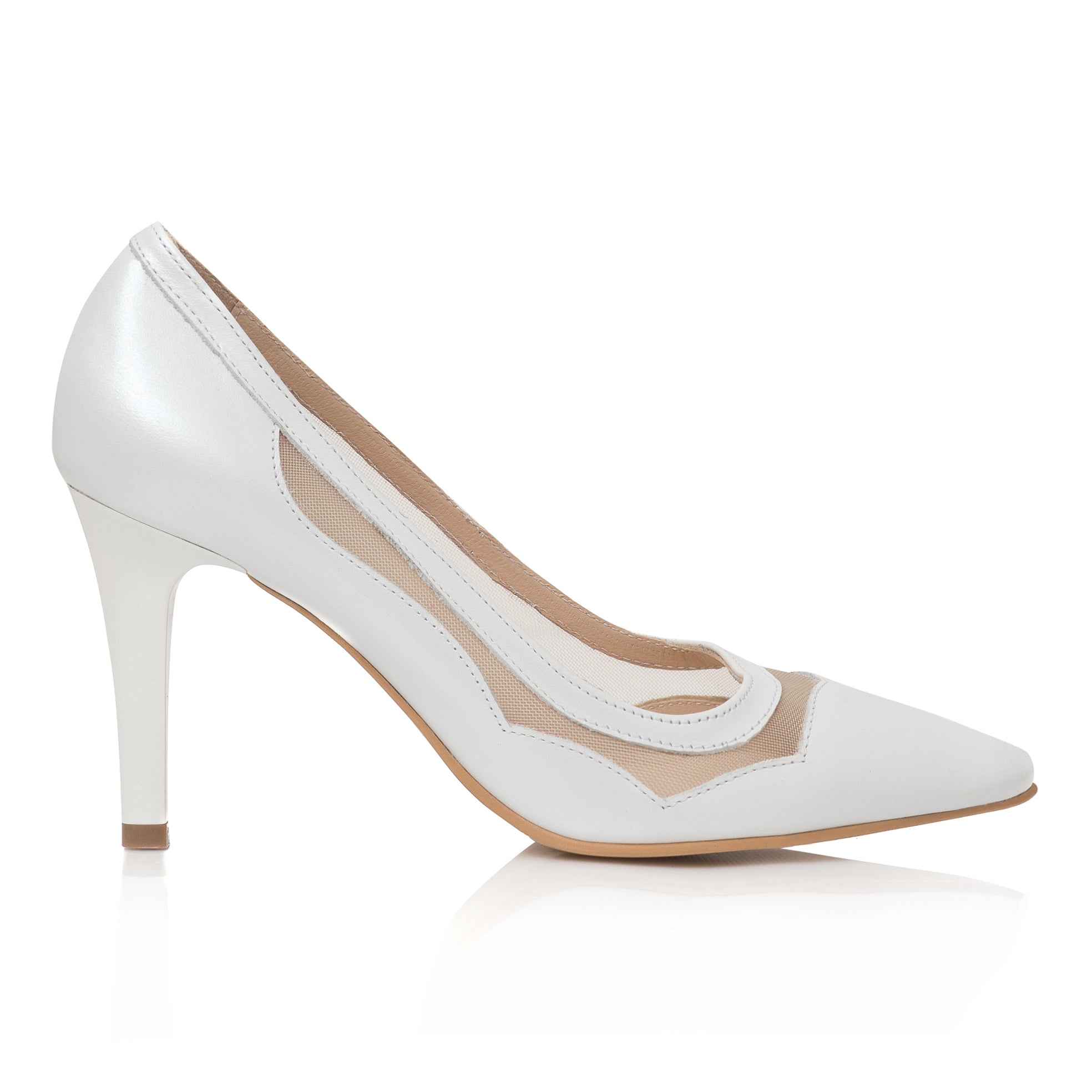 Pantofi Dama Piele Stiletto Relax Ivory C33 - orice culoare