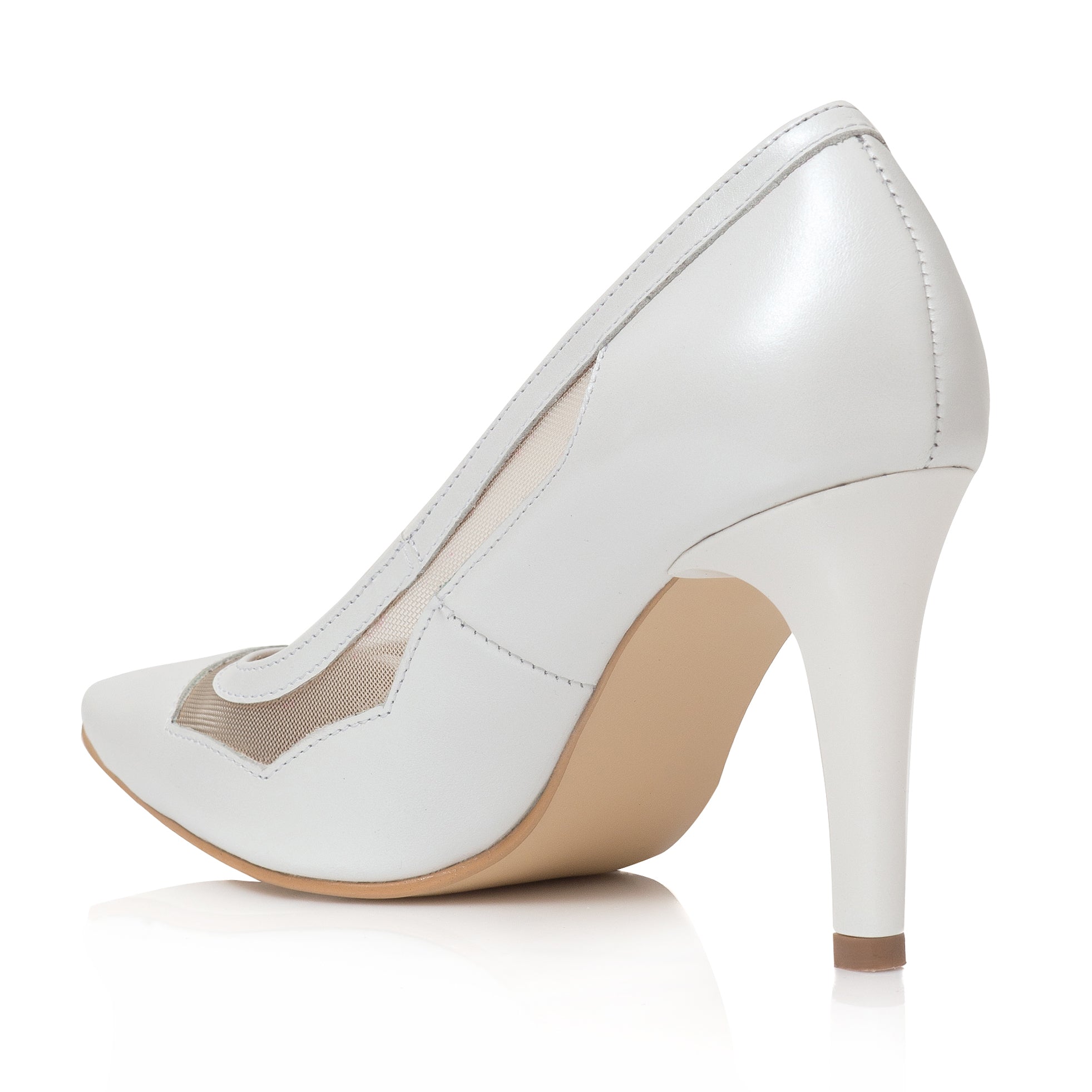 Pantofi Dama Piele Stiletto Relax Ivory C33 - orice culoare