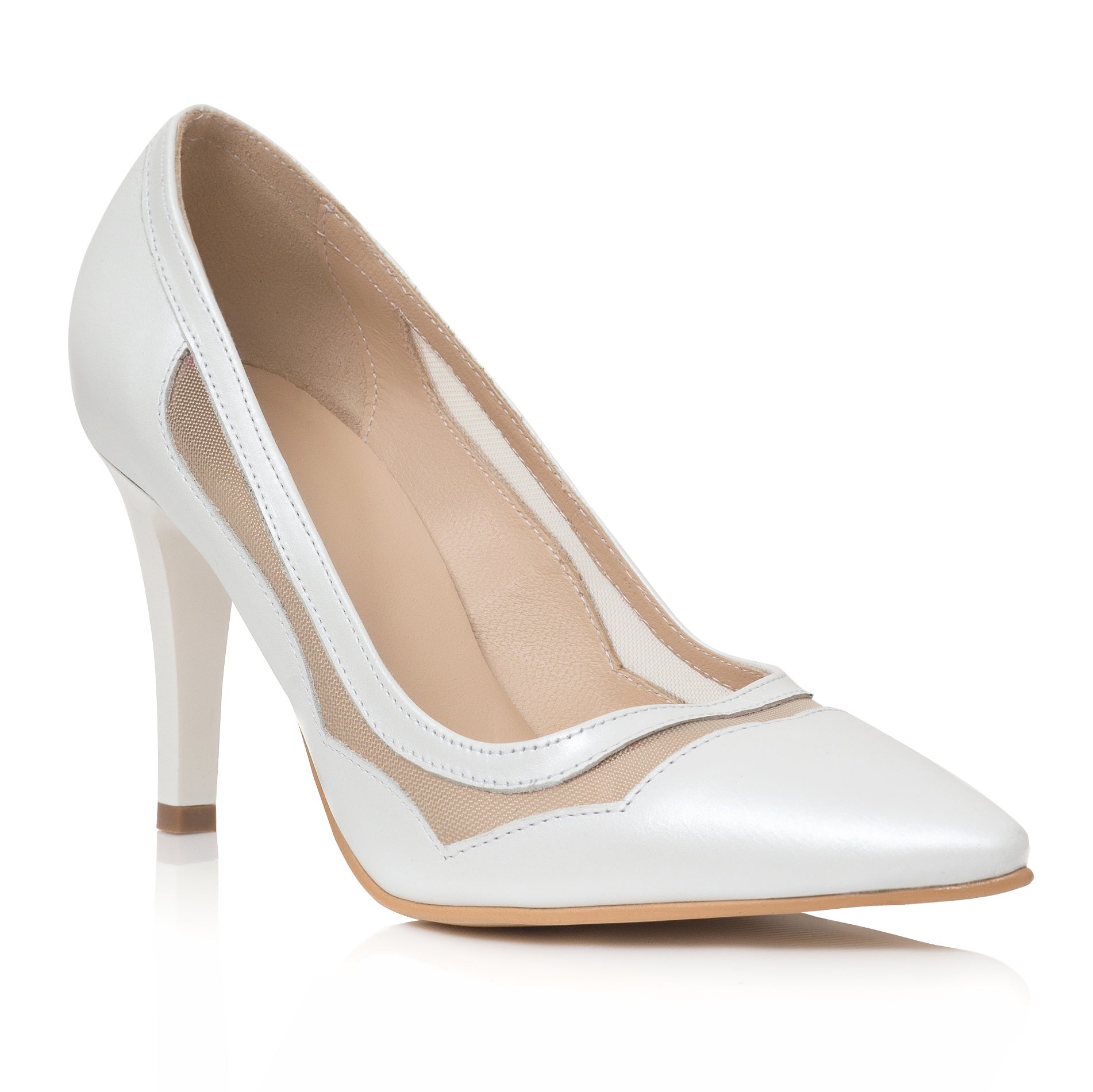 Pantofi Dama Piele Stiletto Relax Ivory C33 - orice culoare