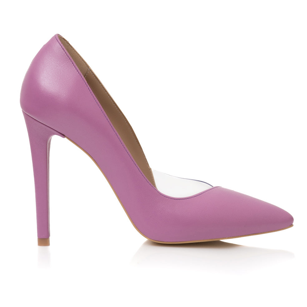 Pantofi Stiletto Lila Banda Silicon L40 - Orice Culoare