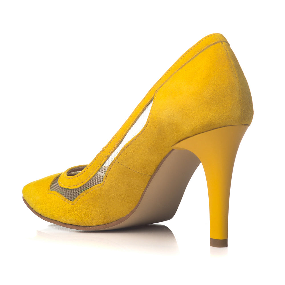Pantofi Dama Piele Stiletto Relax Galben C33 - orice culoare