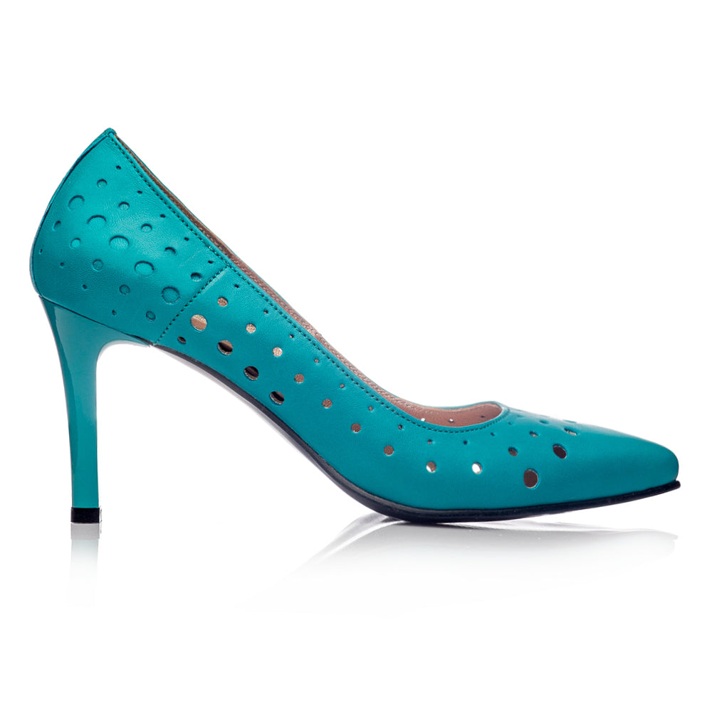 Pantofi Stiletto Piele Perforata C38 - orice culoare
