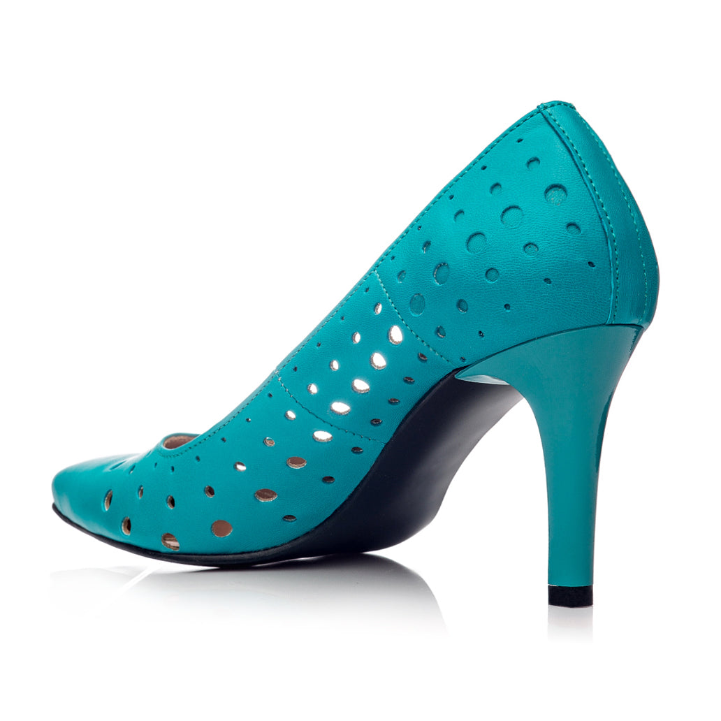 Pantofi Stiletto Piele Perforata C38 - orice culoare