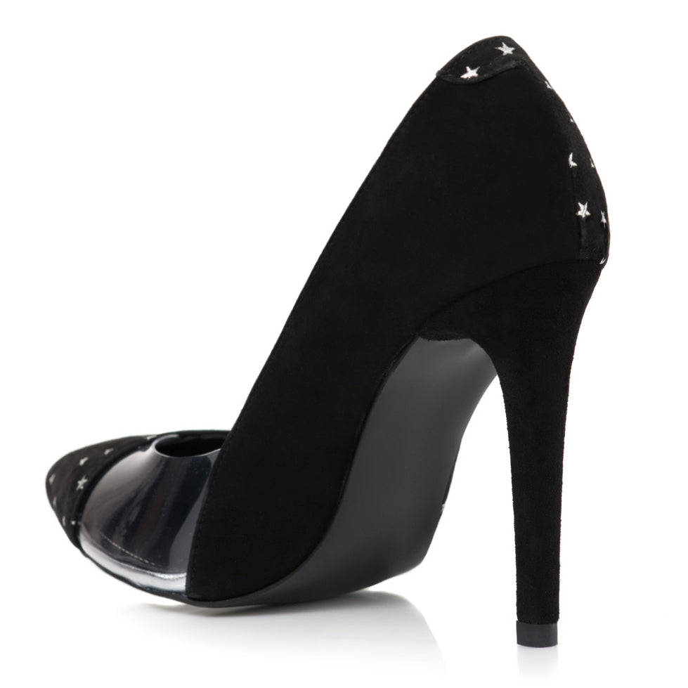 Pantofi Stiletto Piele Stelute banda Silicon L40 - Orice Culoare