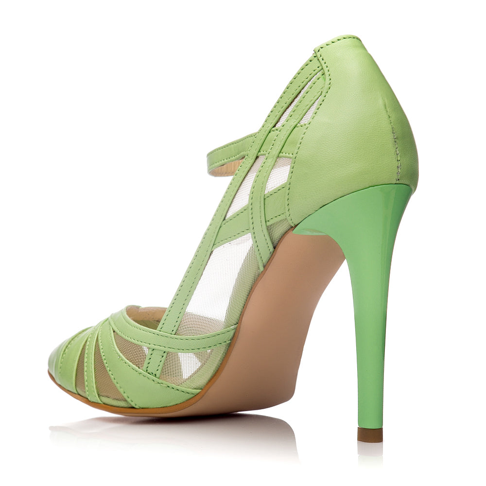 Pantofi Dama Piele Stiletto Vernil Cathy - orice culoare
