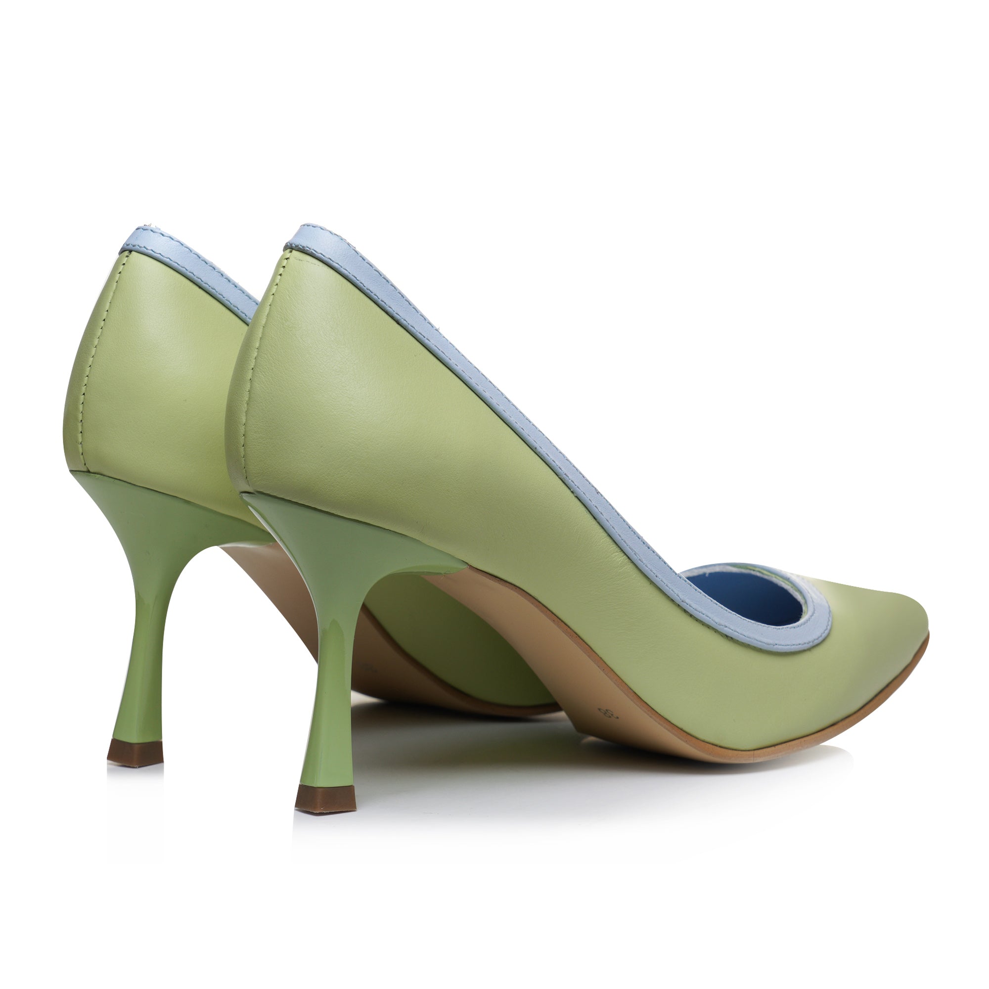 Pantofi Stiletto Piele Vernil Toc Clepsidra C86 - orice culoare