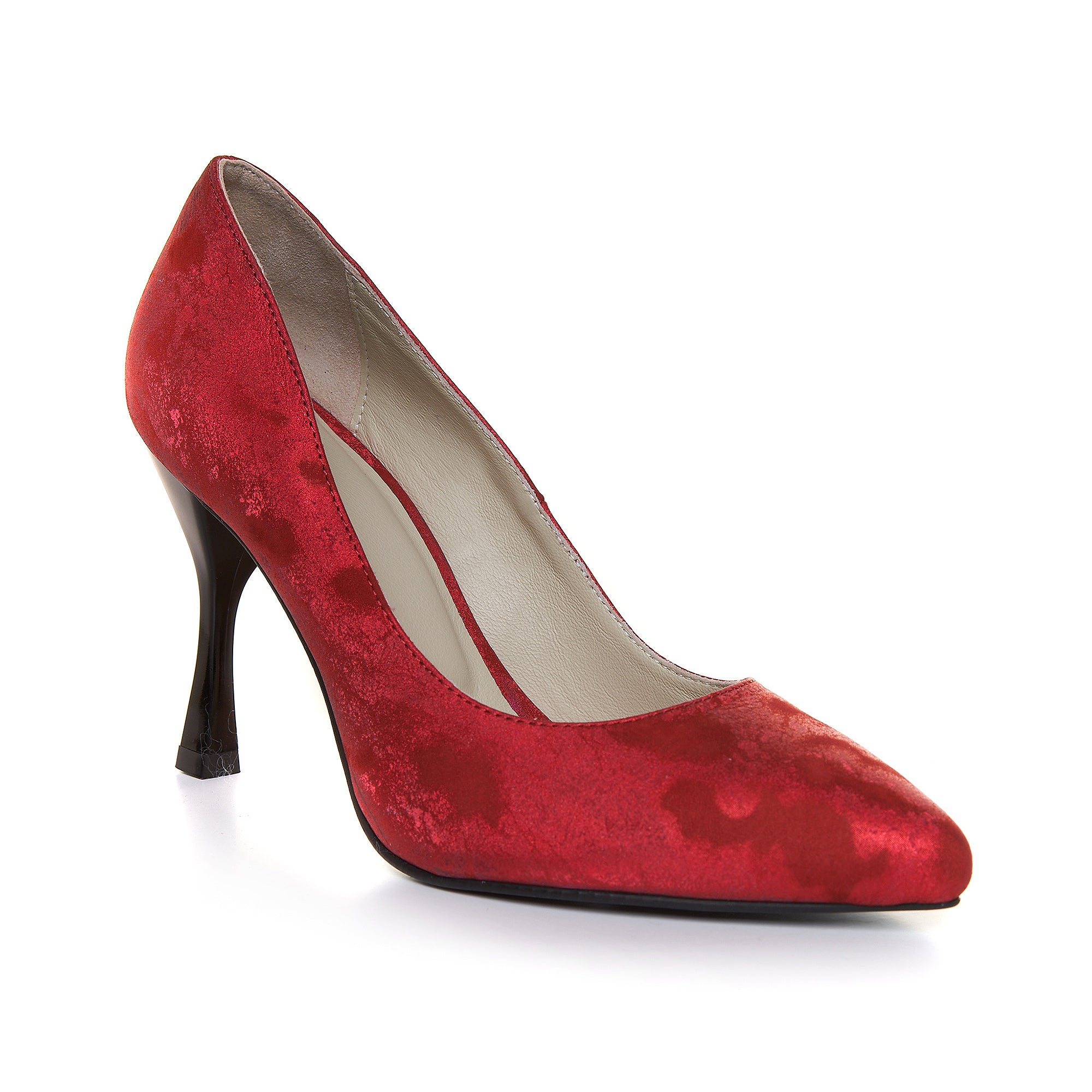 Pantofi Stiletto Rosu Toc Clepsidra T43 - pe stoc