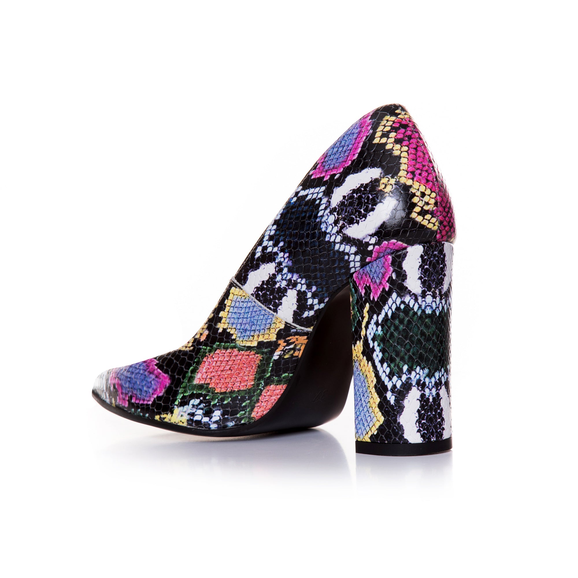 Pantofi Stiletto Piele Imprimeu Sarpe Color T40  - orice culoare