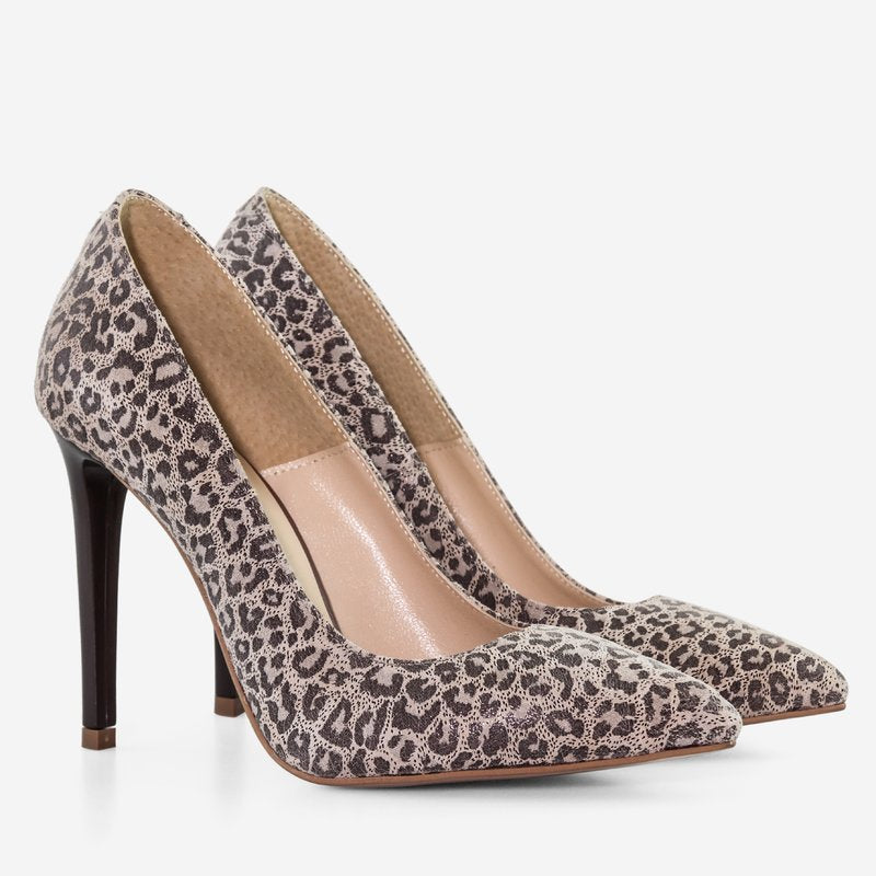 Pantofi Stiletto Piele Animal Prina D40 - Orice Culoare