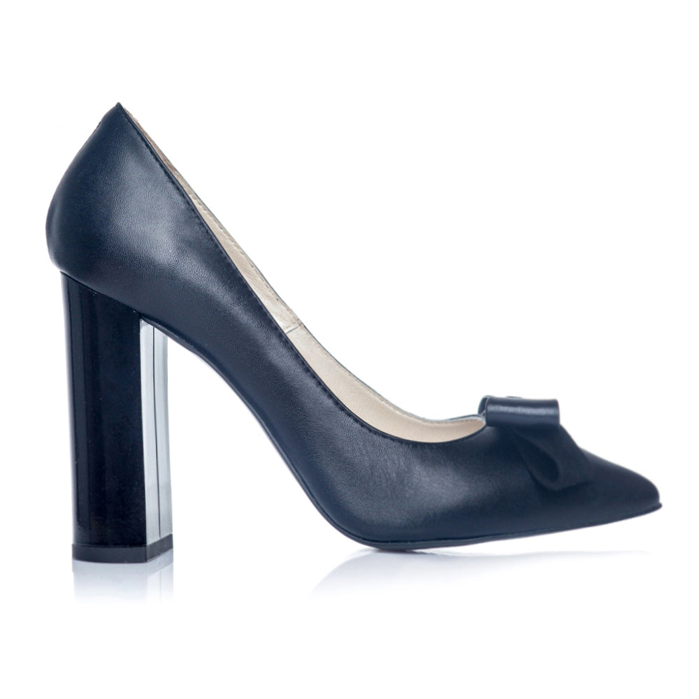 Pantofi Stiletto Toc Gros Negru S1 - orice culoare