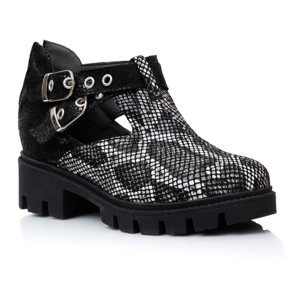 Pantofi Piele Snake Talpa Bocanc Aida V15   - orice culoare