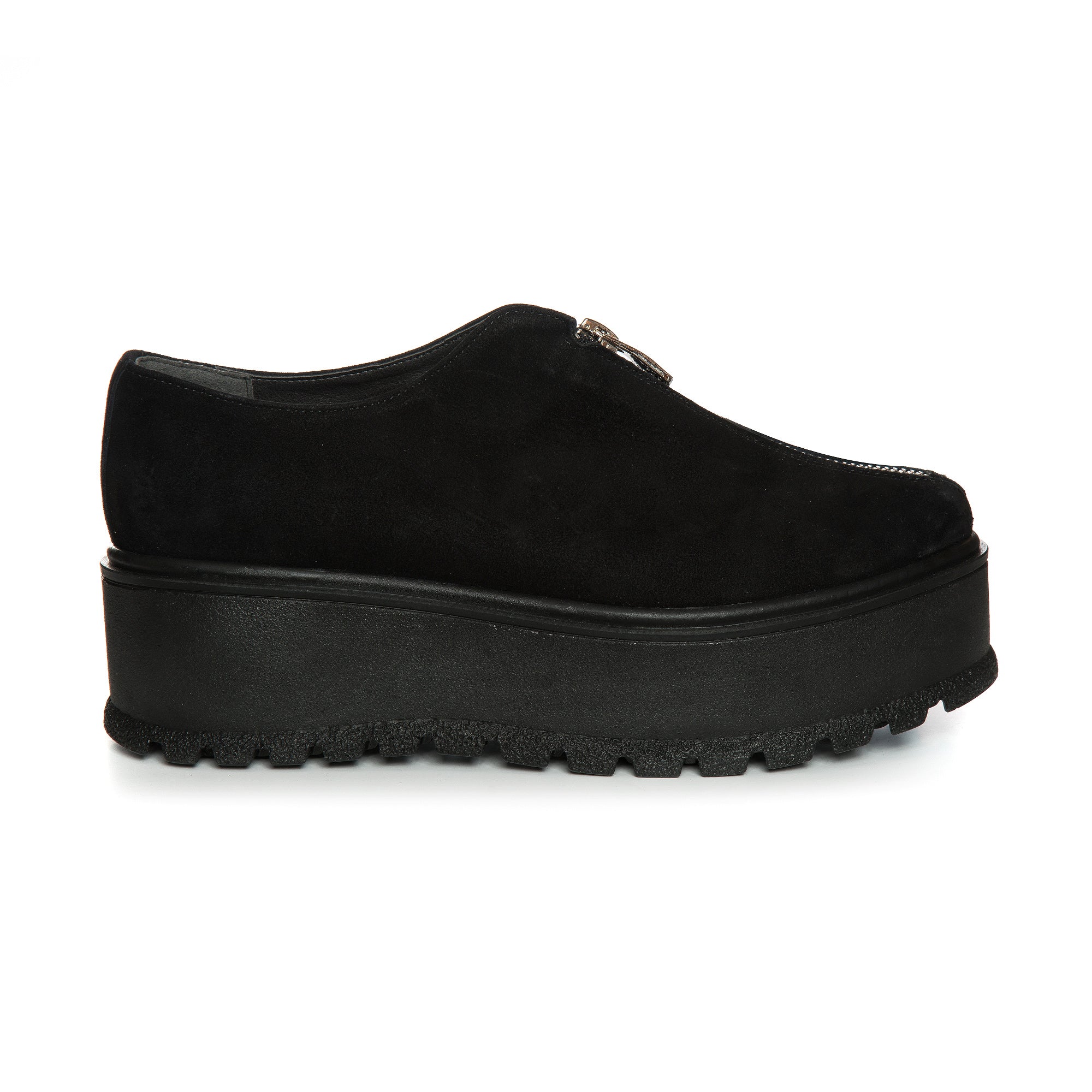 Pantofi Piele Intoarsa Talpa Inalta Fashion V10  - orice culoare