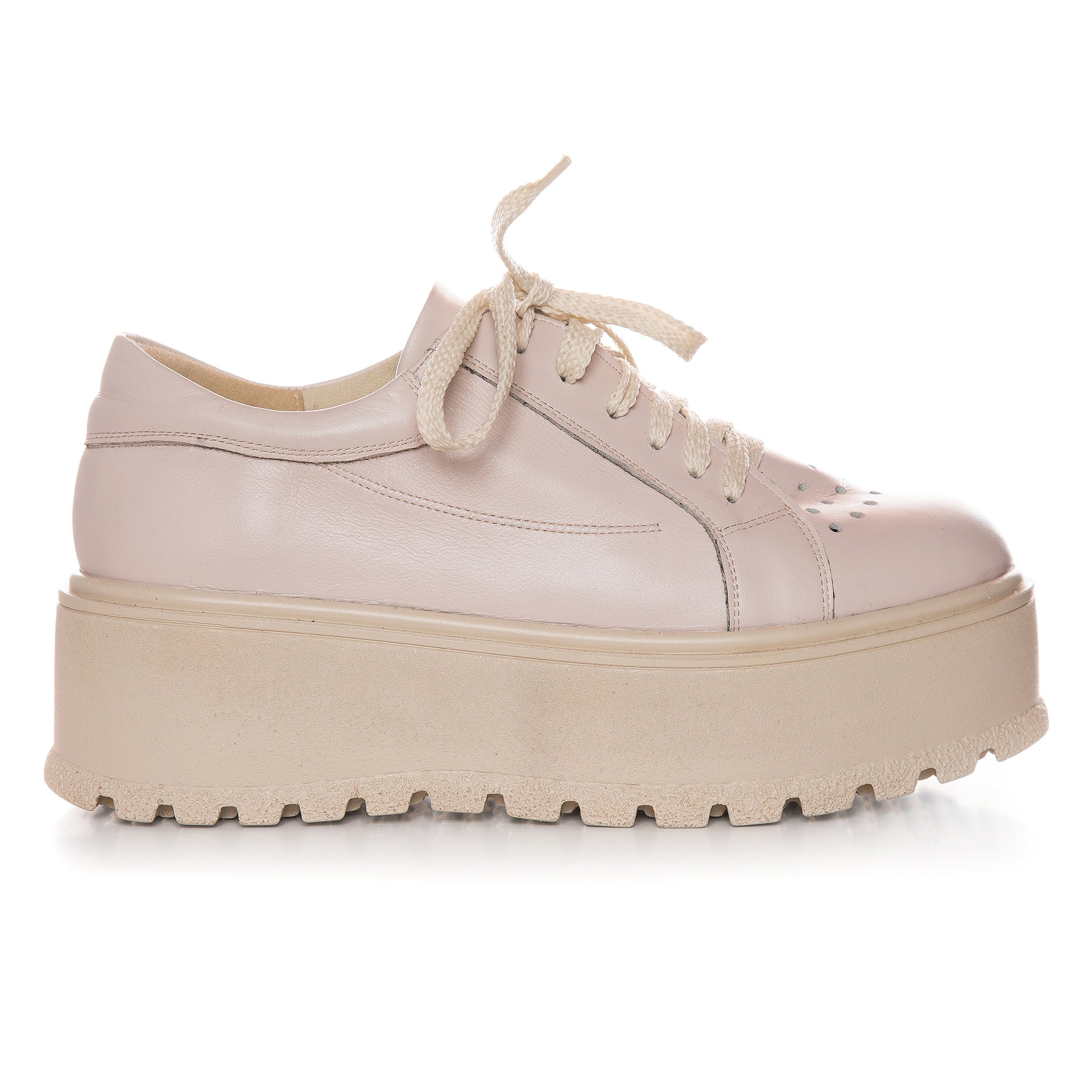 Pantofi Piele Talpa Inalta Nude V48  - orice culoare