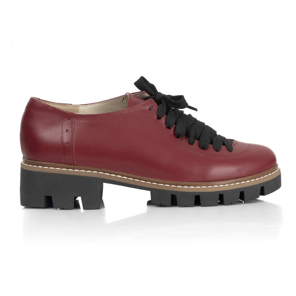 Pantofi Talpa Bocanc Piele Bordo/Color V70 - orice culoare