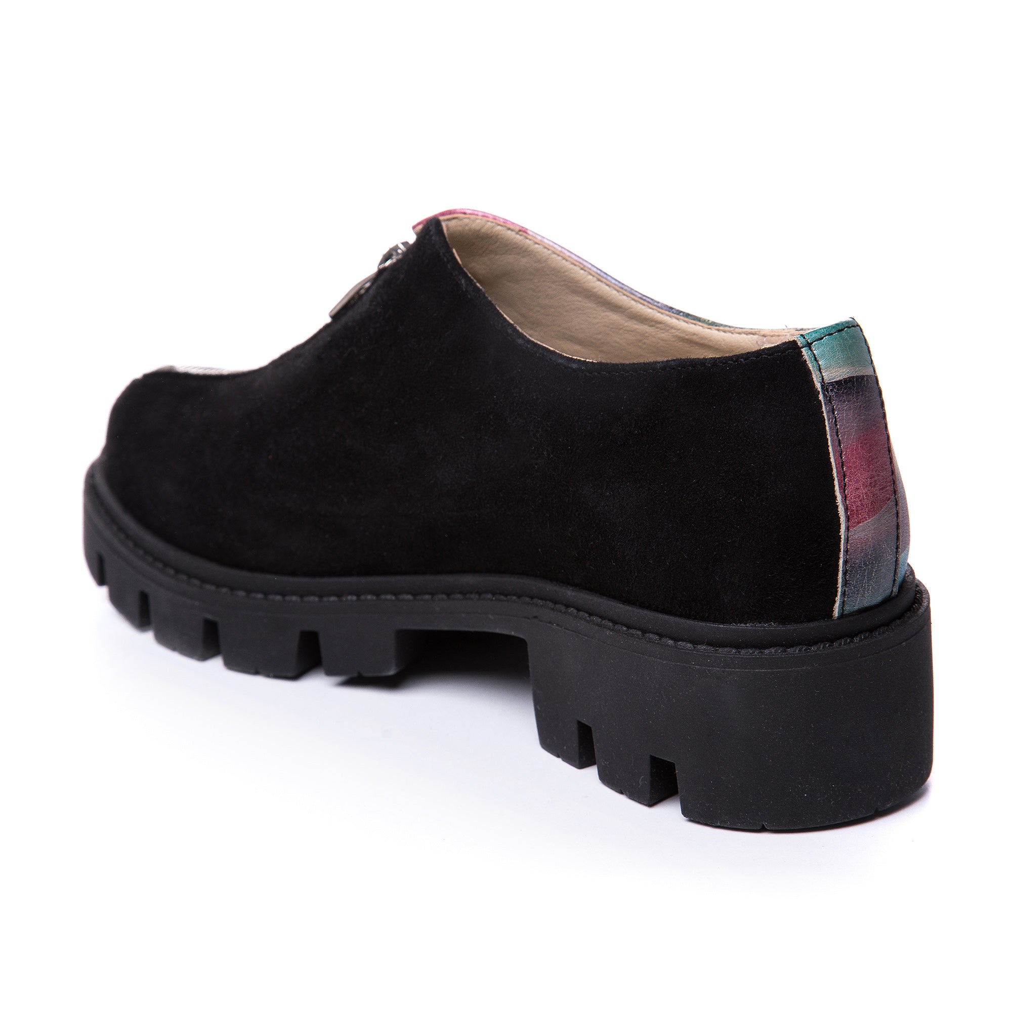 Pantofi Talpa Joasa Piele Color Zipper V29 - orice culoare
