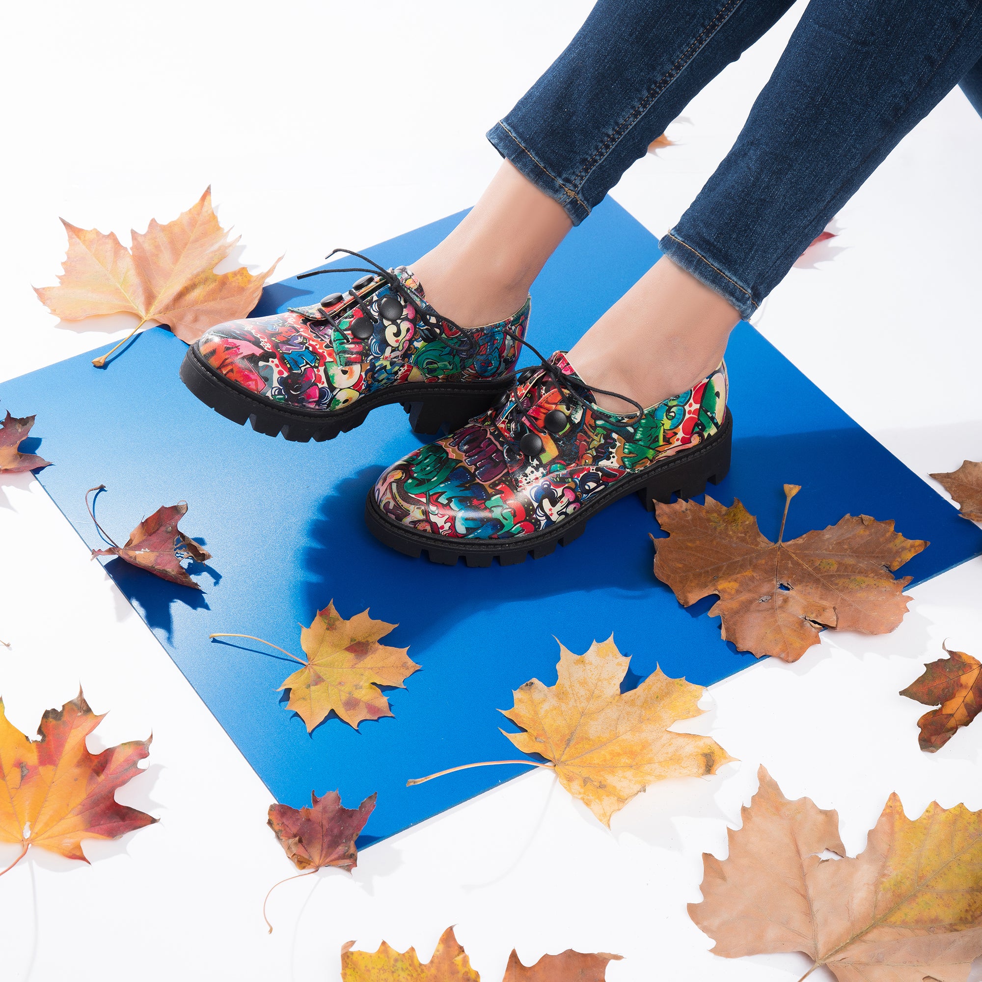 Pantofi Piele Street Fashion Renya V49  - orice culoare