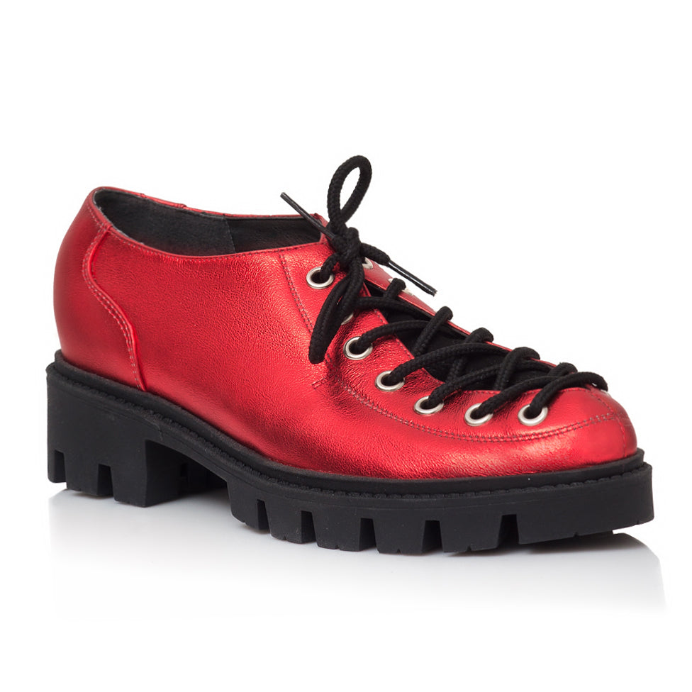 Pantofi Talpa Bocanc Piele Rosu Sidef V70 - orice culoare
