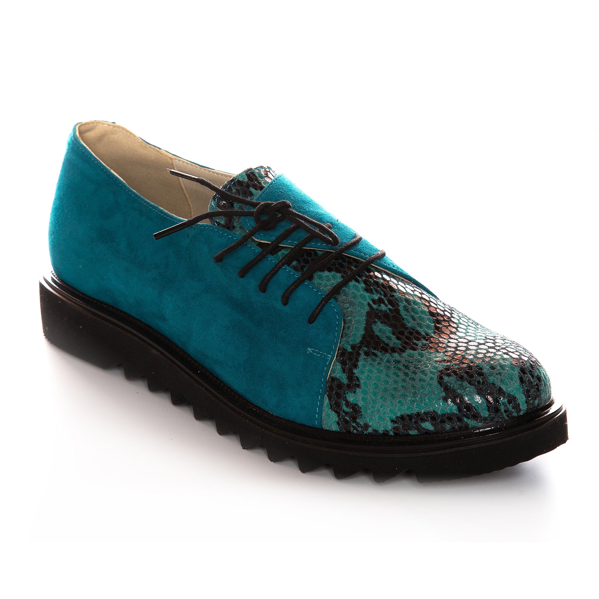 Pantofi Piele Turcoaz Arlene V50  - orice culoare