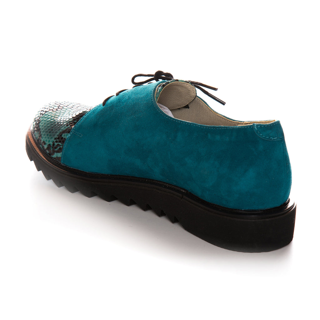 Pantofi Piele Turcoaz Arlene V50  - orice culoare