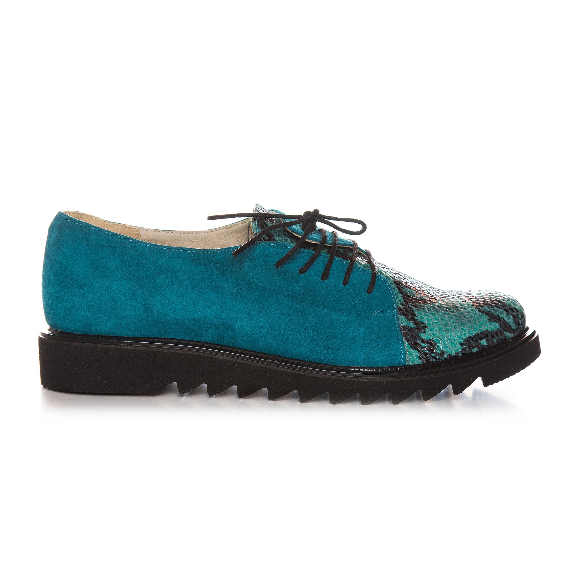 Pantofi Piele Turcoaz Arlene V50  - orice culoare