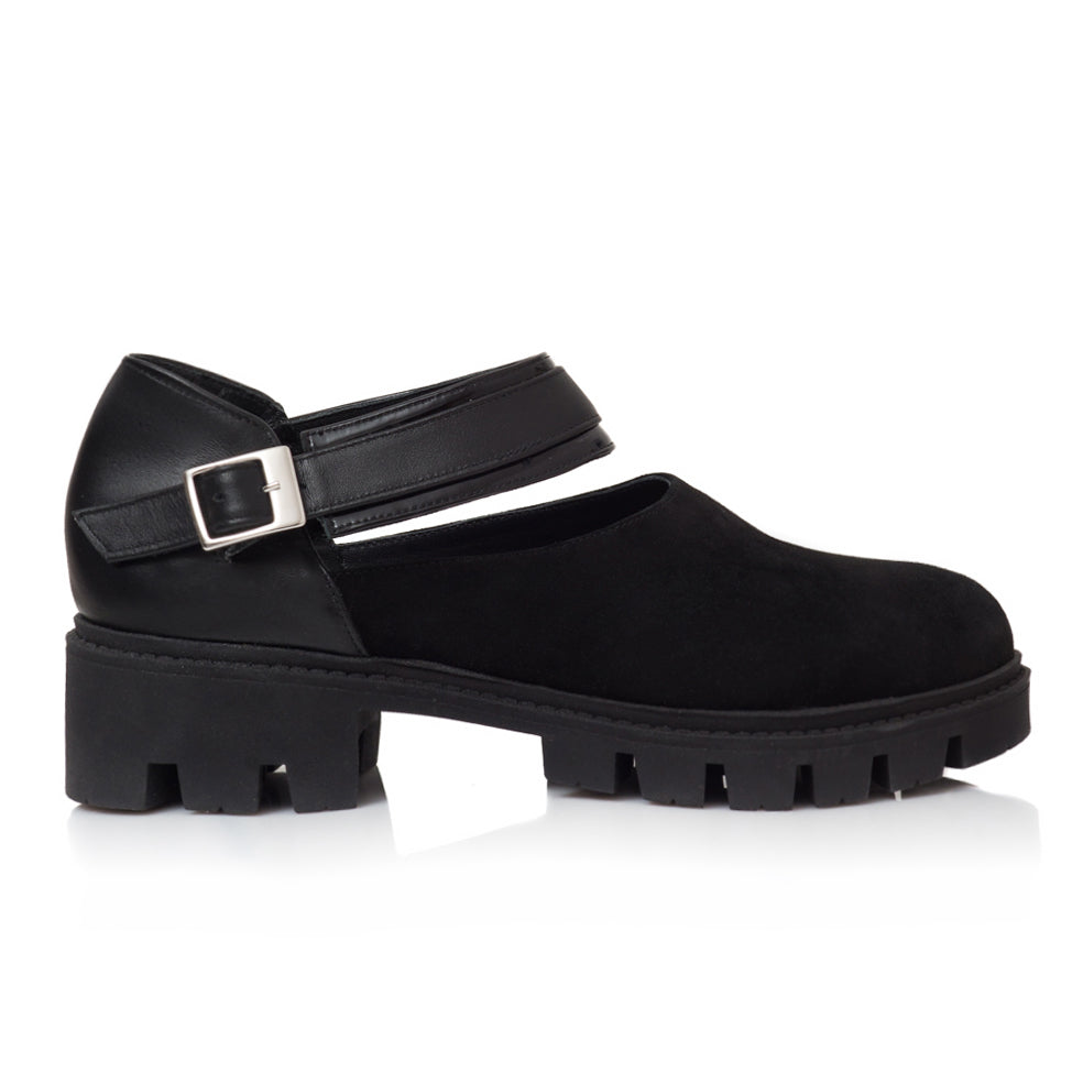 Pantofi Tip Gheata Piele Negru Helen V26 - Orice Culoare