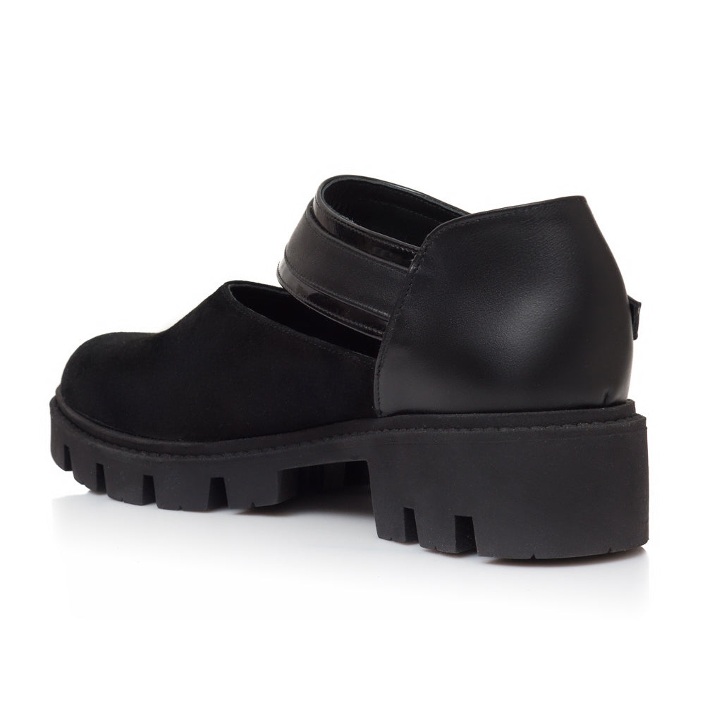 Pantofi Tip Gheata Piele Negru Helen V26 - Orice Culoare
