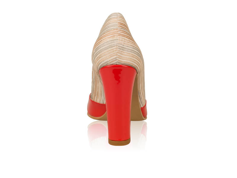 Pantofi dama piele Retro N1 Rosu  - orice culoare
