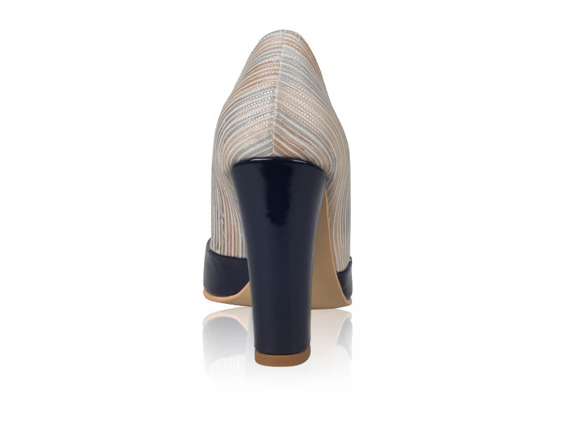 Pantofi dama piele Retro N1 Bleumarin  - orice culoare