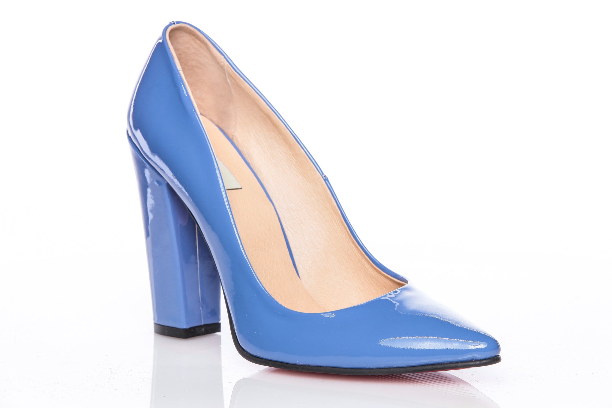 Pantofi Piele Stiletto M3  Albastru - orice culoare