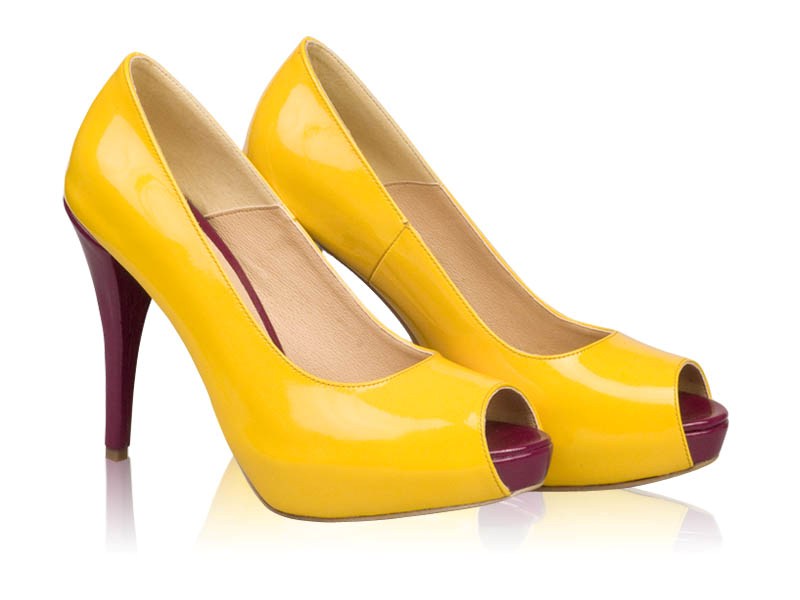Pantofi dama piele Model N 11  Galbeni - disponibili pe orice culoare