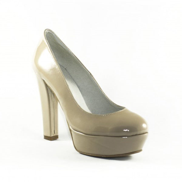 Pantofi piele lacuita  Livi  Nude  - orice culoarea
