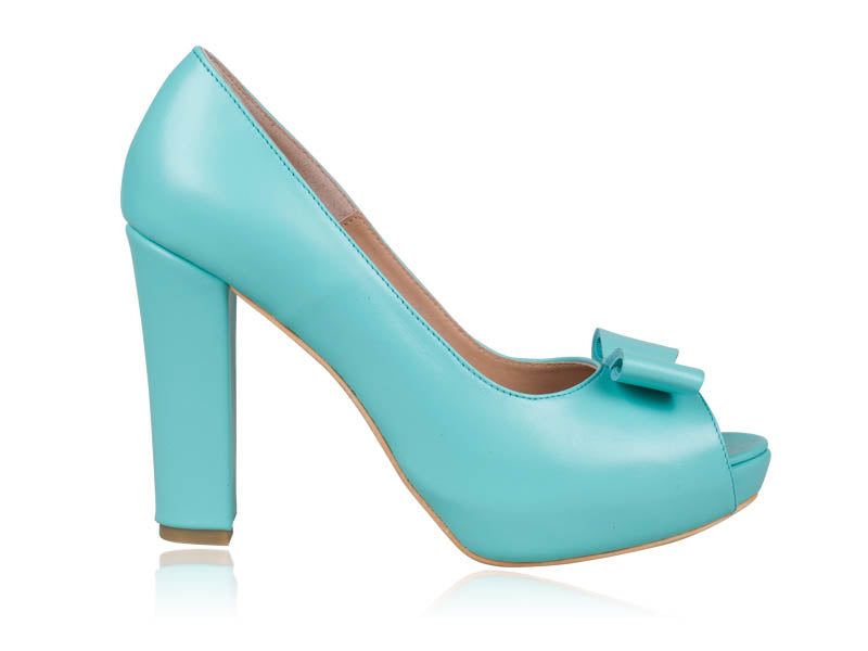 Pantofi dama piele bleu N7  - orice  culoare