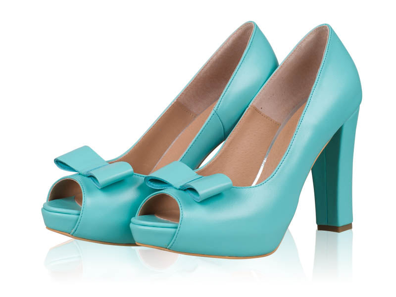 Pantofi dama piele bleu N7  - orice  culoare