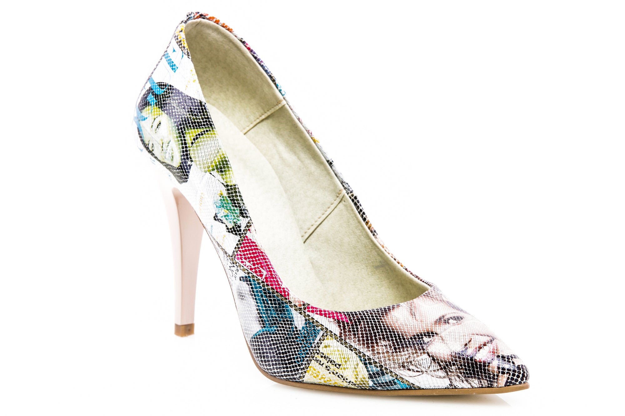 Pantofi Mini Stiletto Piele Revista