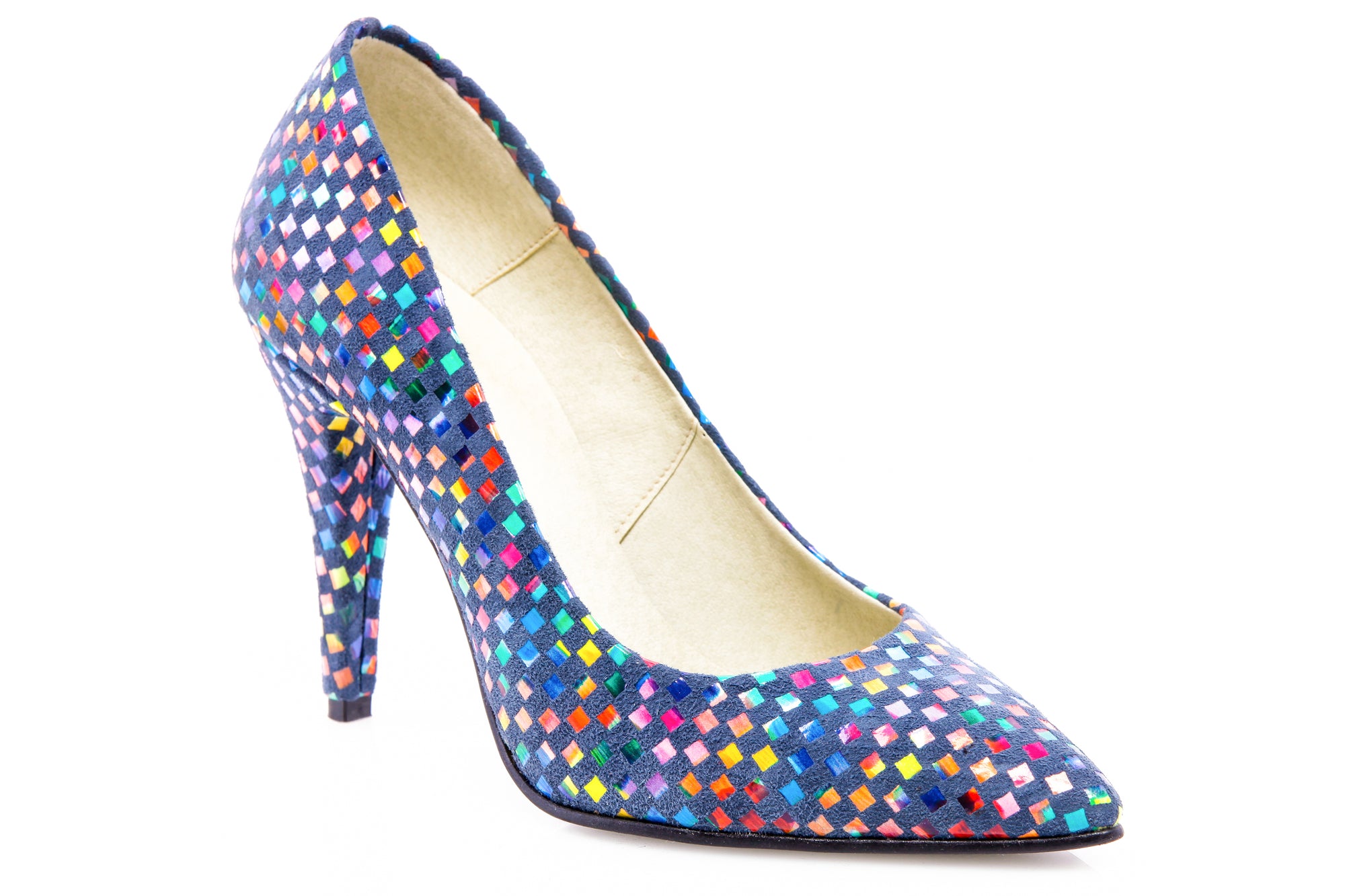 Pantofi Mini Stiletto Piele Mozaic