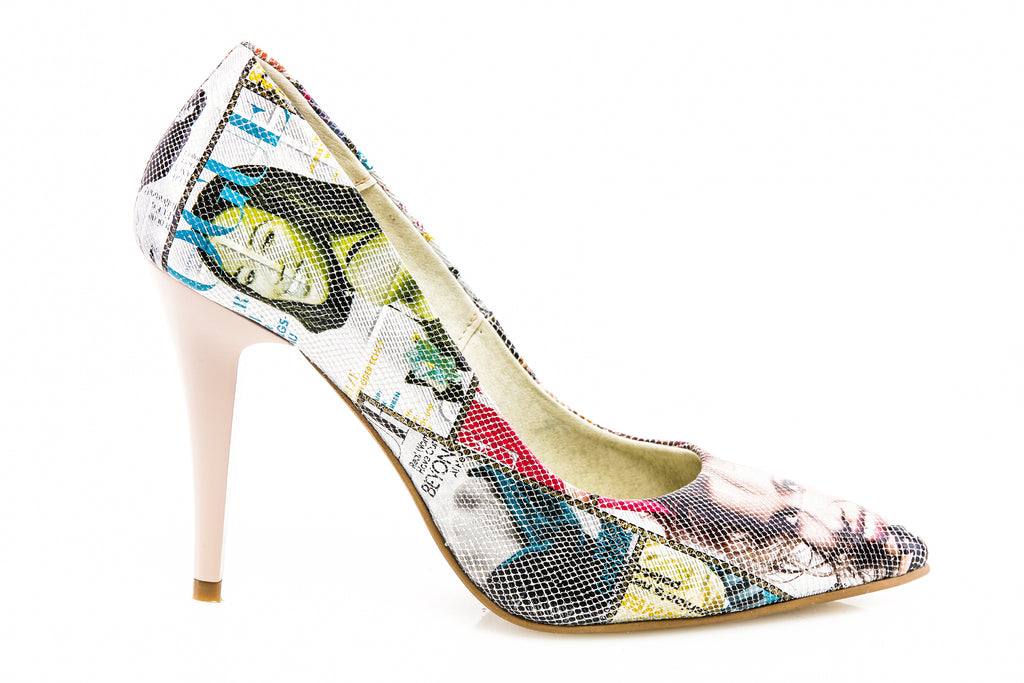 Pantofi Mini Stiletto Piele Revista