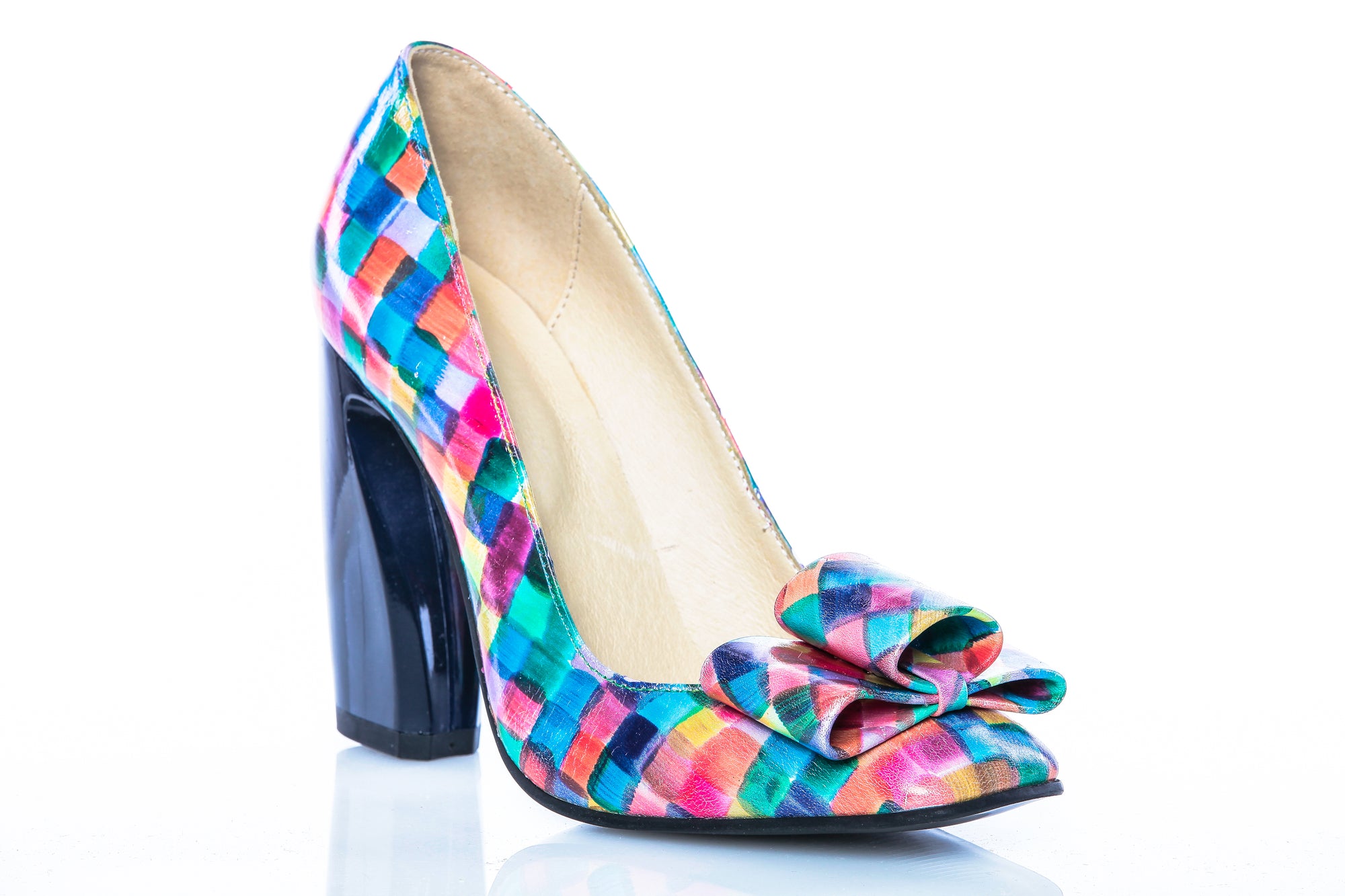 Pantofi piele Chic Madame Crook piele Multicolor
