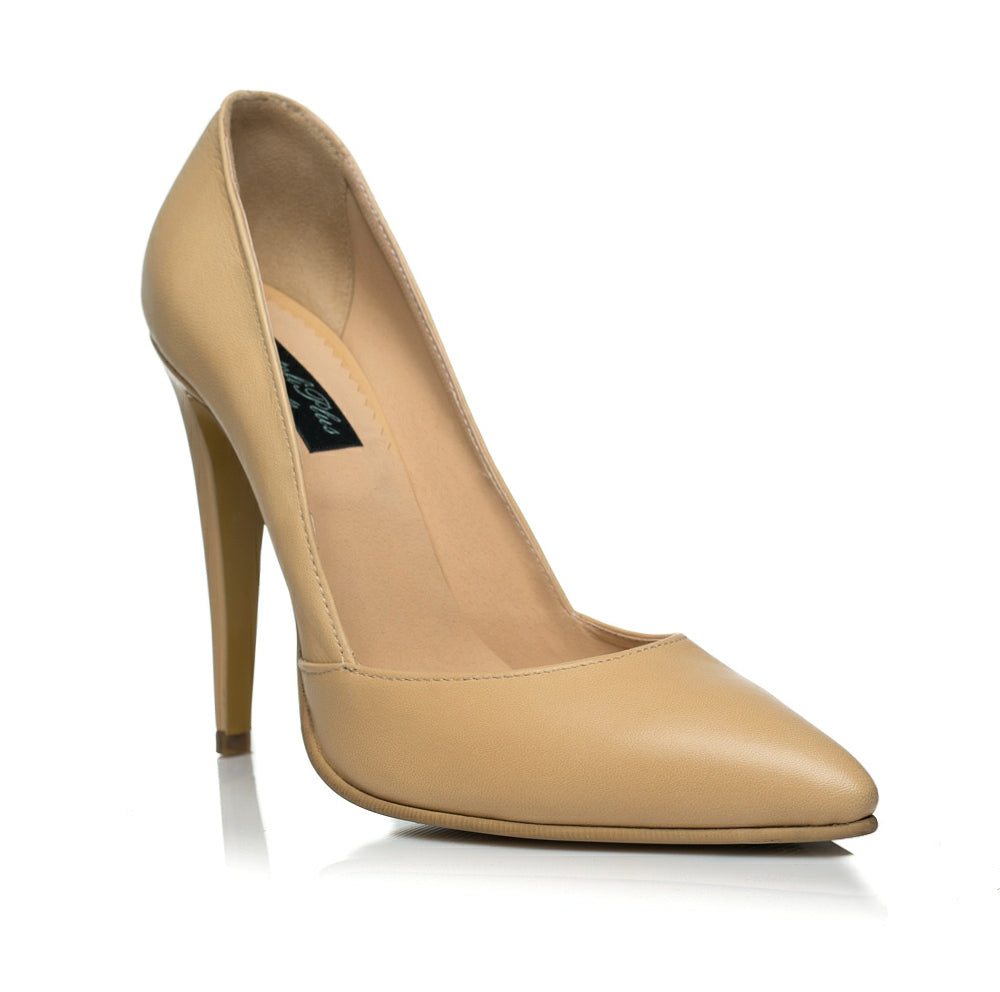Pantofi Stiletto I1 piele Bej - orice culoare
