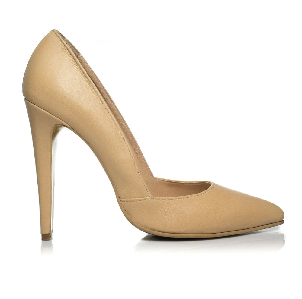 Pantofi Stiletto I1 piele Bej - orice culoare