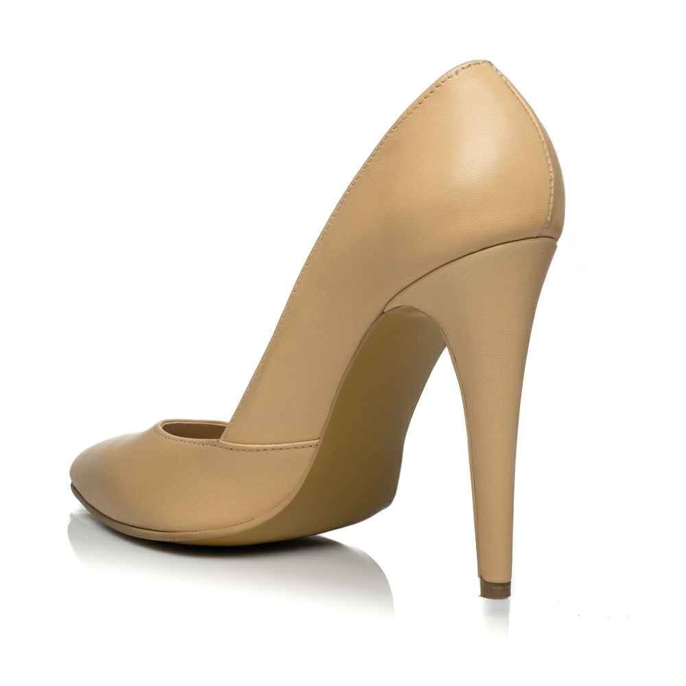 Pantofi Stiletto I1 piele Bej - orice culoare