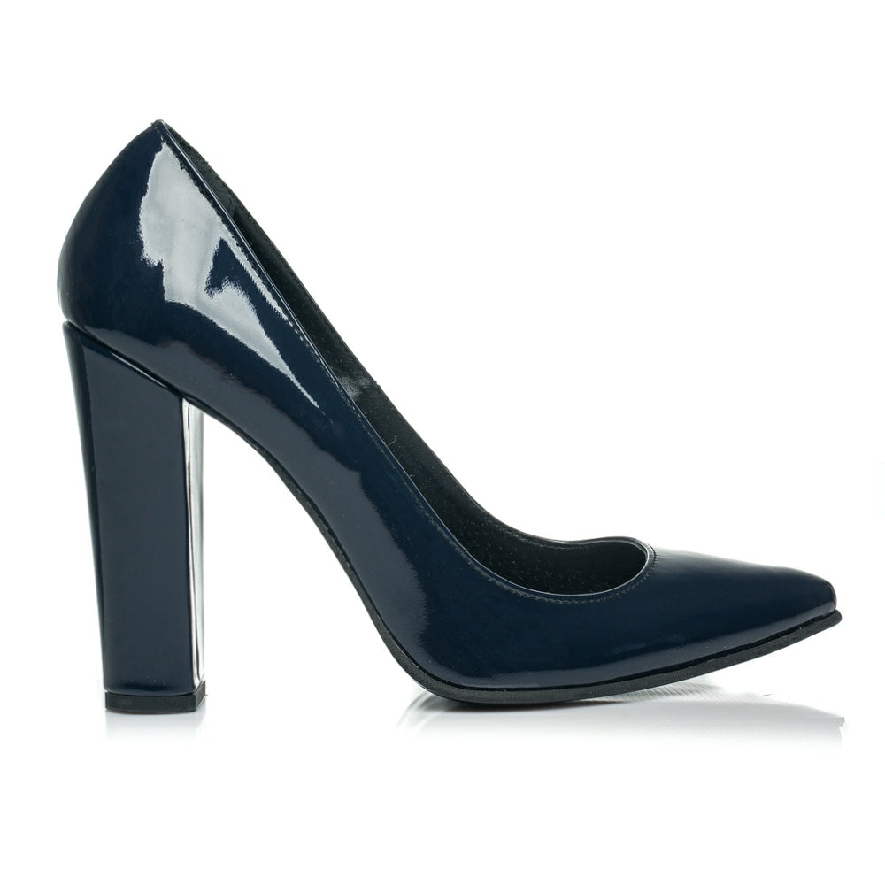 Pantofi Piele Stiletto M3 Bleumarin - orice culoare