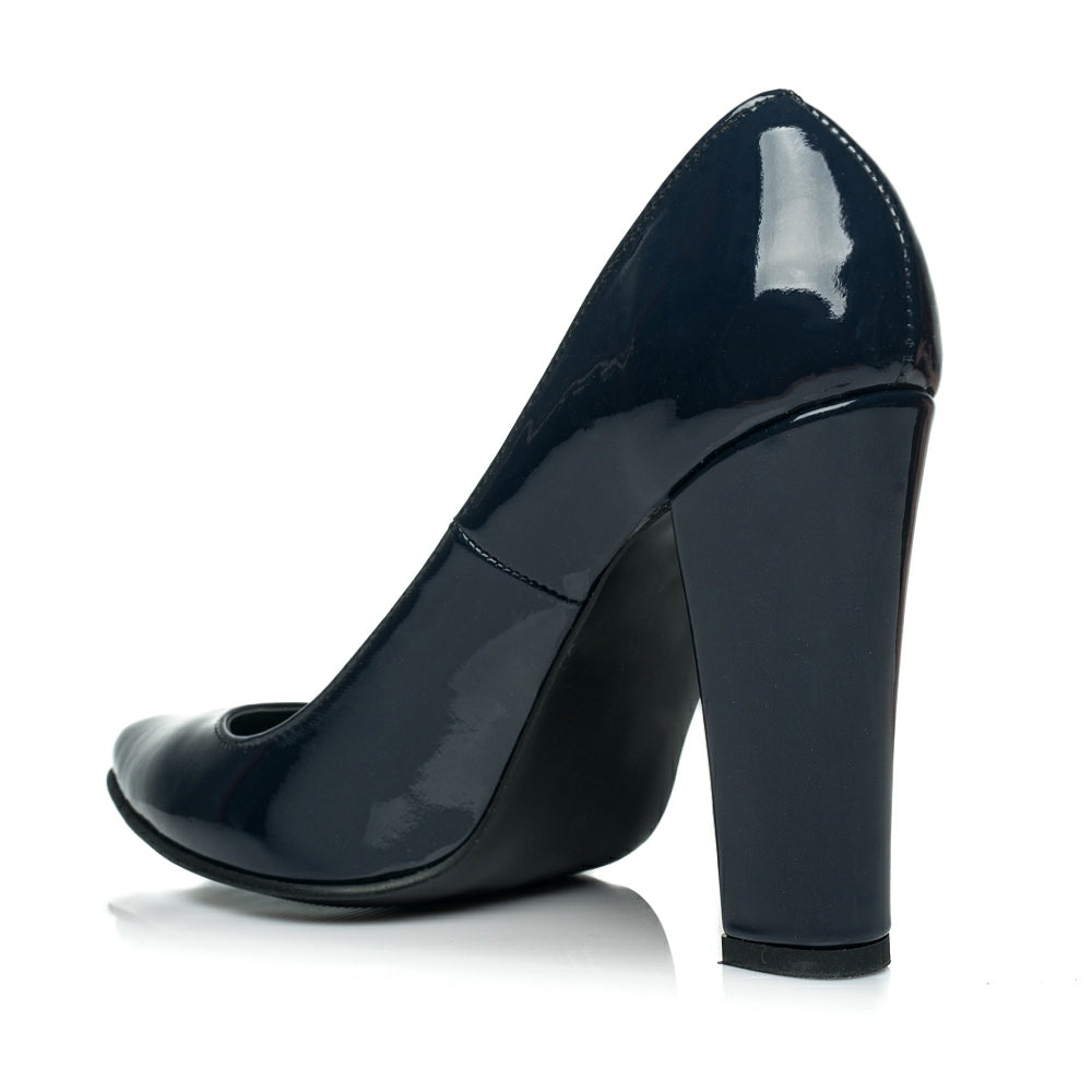 Pantofi Piele Stiletto M3 Bleumarin - orice culoare
